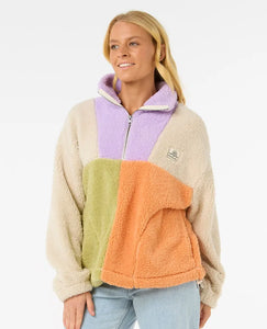 Rip Curl Block Party Polar Fleece - Lilac
