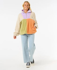 Rip Curl Block Party Polar Fleece - Lilac