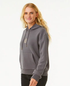 Rip Curl Butterfly Icon Relaxed Hoodie - Charcoal Grey