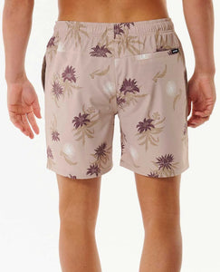 Rip Curl Sun razed Floral Volley Shorts - Taupe