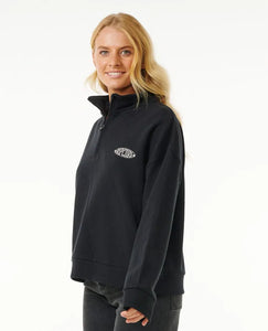 Rip Curl Soleil 1/4 Zip Pullover - Black
