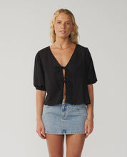 Load image into Gallery viewer, Rip Curl Vibe Surf Tie Front Top - Black
