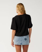 Load image into Gallery viewer, Rip Curl Vibe Surf Tie Front Top - Black
