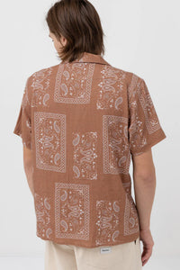 Rhythm Border SS Shirt - Cedar