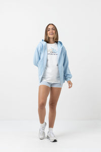 Rhythm Silver Strand Zip Up Hood - Ocean