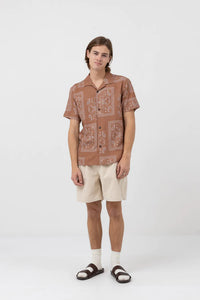 Rhythm Border SS Shirt - Cedar