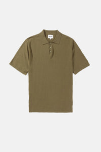 Rhythm Essential Knit SS Polo - Olive