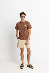 Rhythm Sun Life Short Sleeve T-Shirt- Chocolate