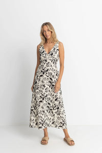 Rhythm Sundance Floral Maxi Dress - Natural