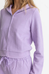 Rhythm Light Layers Zip Up  - Lavender