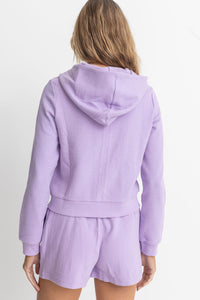 Rhythm Light Layers Zip Up  - Lavender