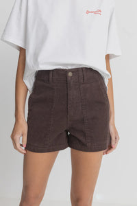 Rhythm Fatigue Corduroy Short - Chocolate