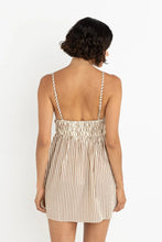 Load image into Gallery viewer, Rhythm Cove Stripe Mini Dress - Natural
