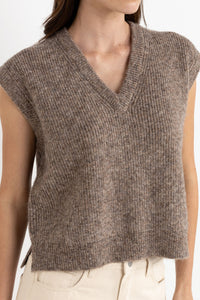 Rhythm Quinn Knit Vest - Oatmeal