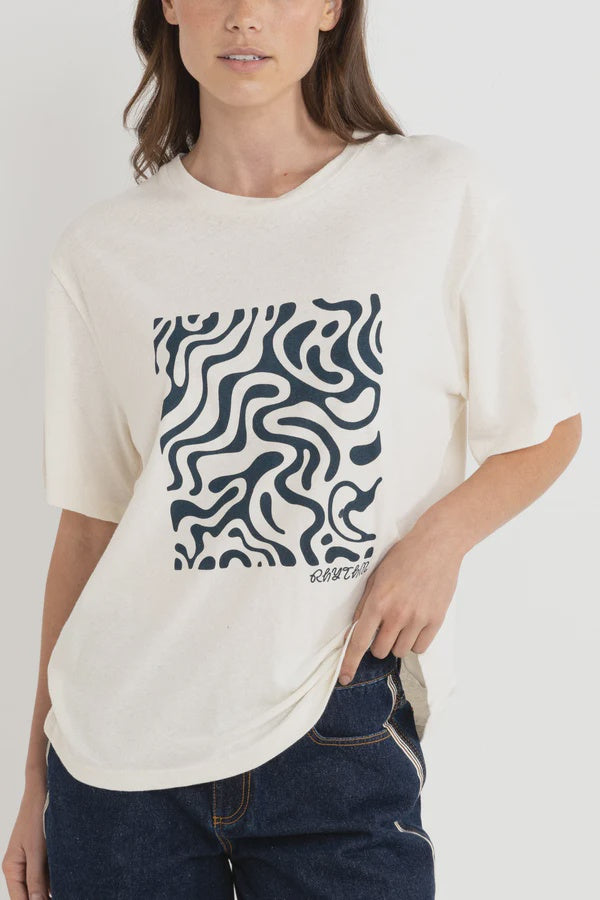Rhythm Waverly Oversized T-Shirt - Vintage White