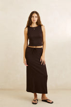 Load image into Gallery viewer, Rhythm Indie High Neck Tank - Chocolate
