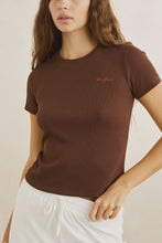 Load image into Gallery viewer, Rhythm Everyday Rib Tee - Chocolate
