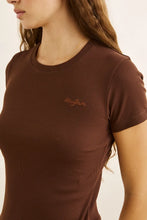 Load image into Gallery viewer, Rhythm Everyday Rib Tee - Chocolate
