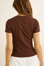 Load image into Gallery viewer, Rhythm Everyday Rib Tee - Chocolate
