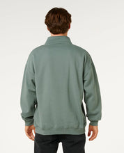 Load image into Gallery viewer, Rip Curl Pill Icon 1/4 Zip Crew - Moss
