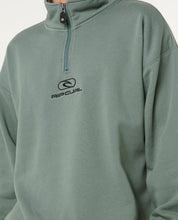 Load image into Gallery viewer, Rip Curl Pill Icon 1/4 Zip Crew - Moss
