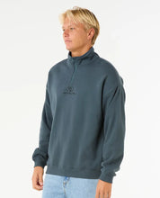 Load image into Gallery viewer, Rip Curl Pill Icon 1/4 Zip Crew - Pine Night
