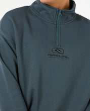 Load image into Gallery viewer, Rip Curl Pill Icon 1/4 Zip Crew - Pine Night
