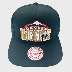 Mitchell & Ness NBA Team Colour Logo Snapback Denver Nuggets - Black