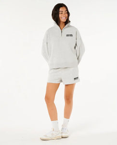 Rip Curl Surf Puff 1/4 Zip - Grey Marle