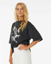 Load image into Gallery viewer, Rip Curl Midnight Heritage Tee - Washed Black
