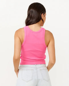 Rip Curl Classic Ribbed Tank - Hot Pink