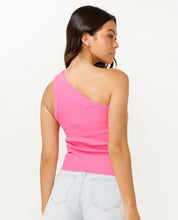 Load image into Gallery viewer, Rip Curl Asymmetrical Ribbed Tank - Hot Pink
