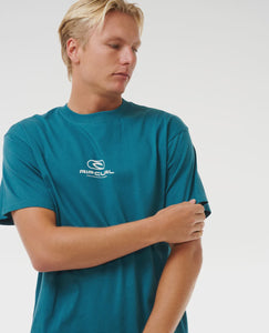 Rip Curl Pill Icon Tee - Trekking Green