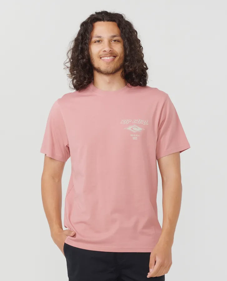 Rip Curl Fade Out Icon Tee - Mushroom