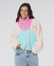 Load image into Gallery viewer, Rip Curl Block Party II Zip Through Polar Fleece - Bone
