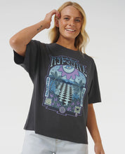 Load image into Gallery viewer, Rip Curl Slow Down Heritage Tee - Washed Black
