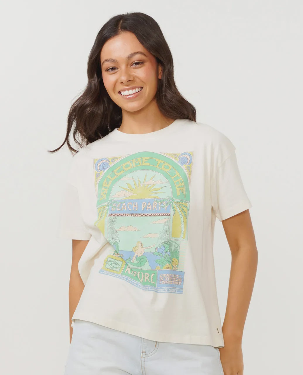 Rip Curl Tropicana Relaxed Tee - Bone