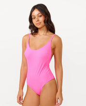 Load image into Gallery viewer, Rip Curl Premium Cheeky Coverage One Piece Swimsuit - Hot Pink
