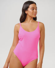 Load image into Gallery viewer, Rip Curl Premium Cheeky Coverage One Piece Swimsuit - Hot Pink
