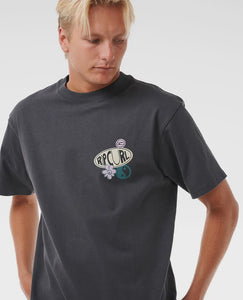 Rip Curl Sun Buzzed Tee - Washed Black