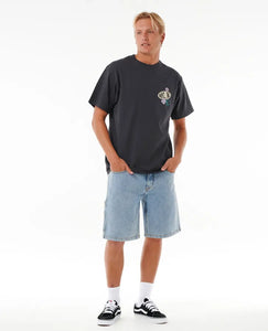 Rip Curl Sun Buzzed Tee - Washed Black
