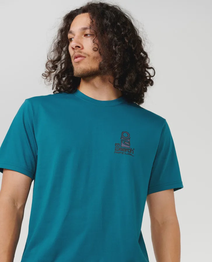Rip Curl Vaporcool Search Stack Tee - Trekking Green