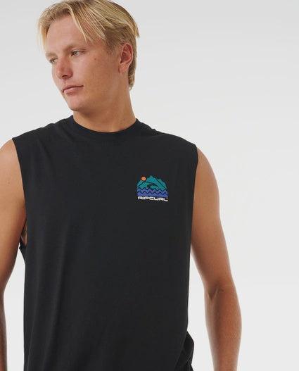 Rip Curl Vaporcool Search Trek Muscle - Black