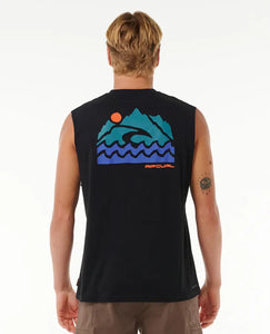 Rip Curl Vaporcool Search Trek Muscle - Black
