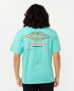 Rip Curl Double Ups Tee - Aqua