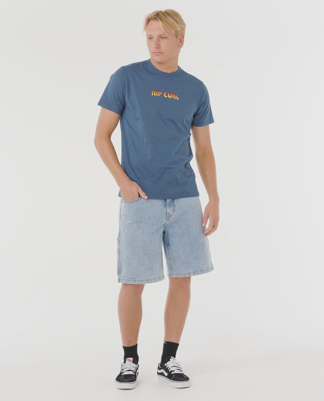 Rip Curl Big Mumma Icon Tee - Light Navy