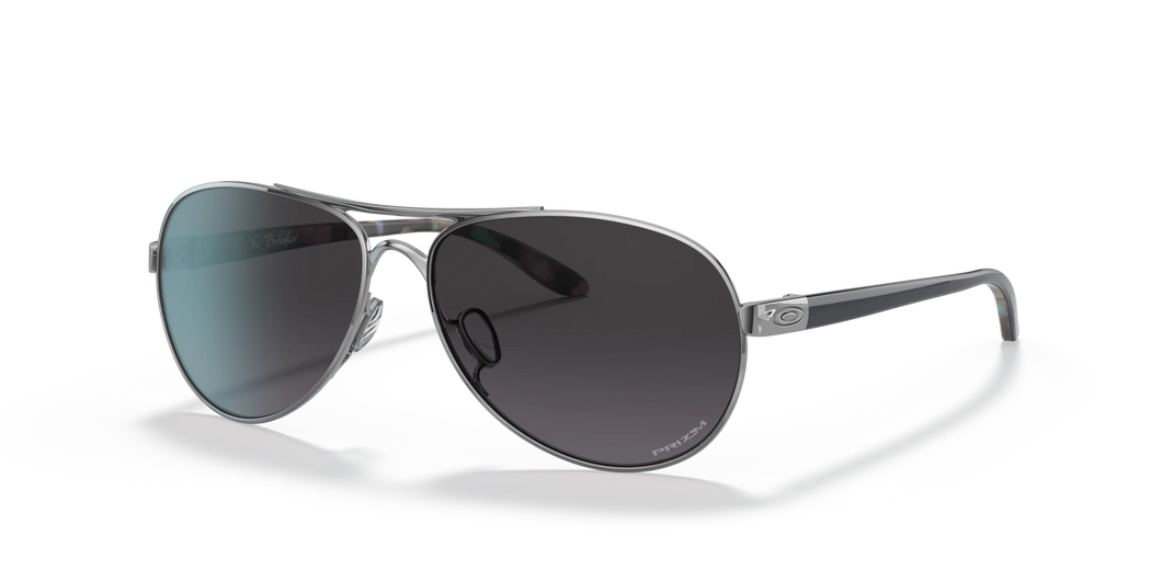 Oakley Tie Breaker Sunglasses Polished Chrome Prizm Grey