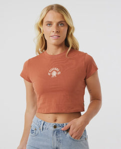 Rip Curl Soleil Baby Tee - Dark Rust