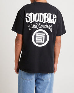 S Double Combo Platter Tee - Washed Black