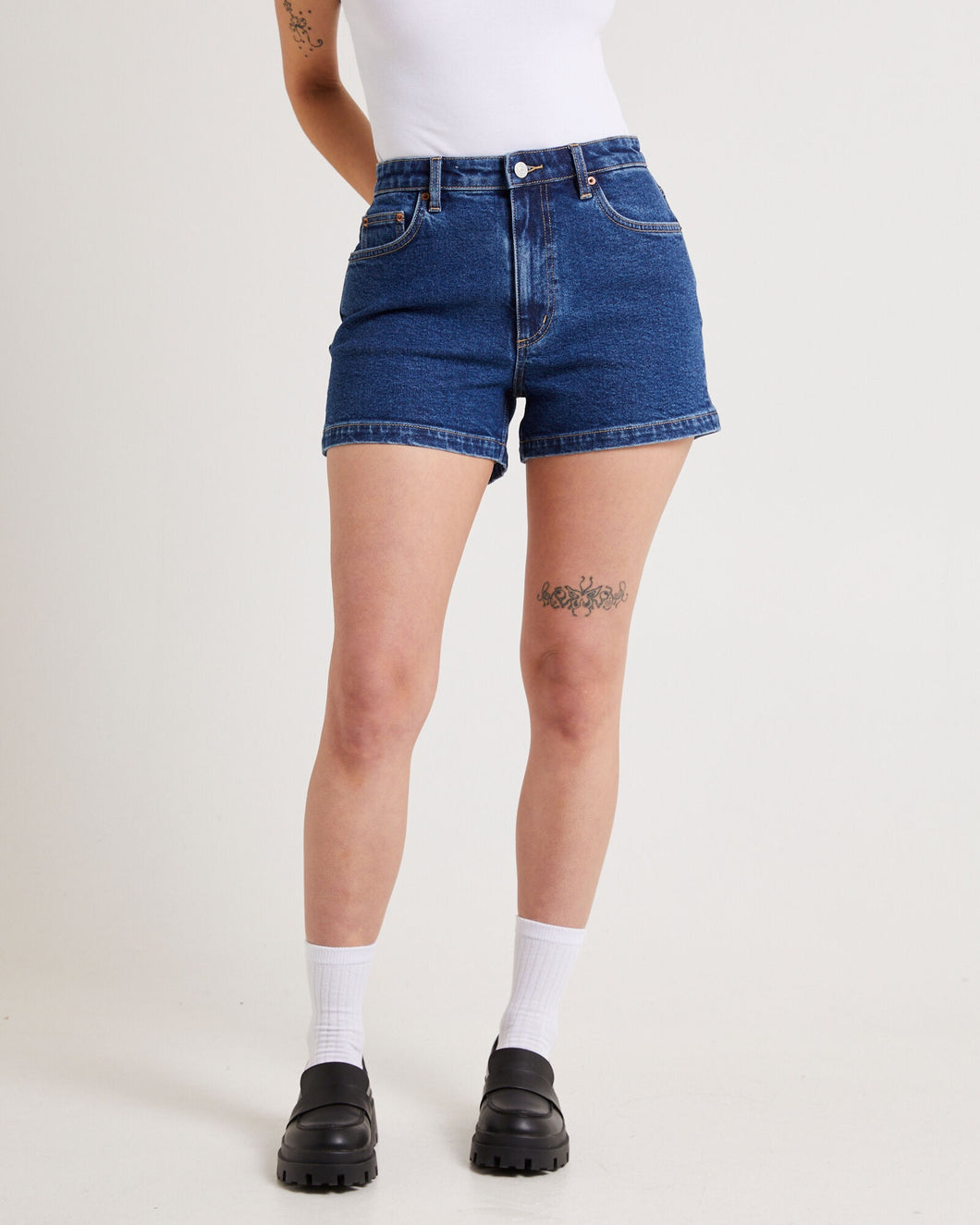 Lee High Relaxed Short - Indigo Dream